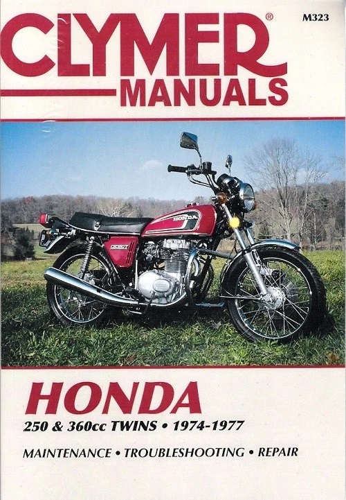 1974 1977 Honda 250-360cc Twins Clymer Motorcycle Repair Manual