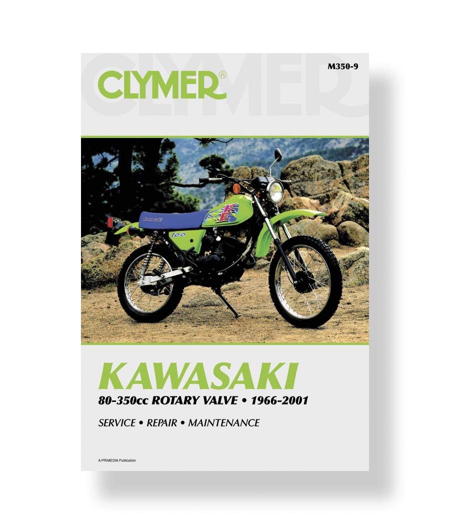 1966 2001 Kawasaki Rotary Valve 80-350cc Clymer Repair Manual