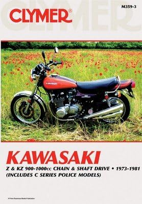 1973 - 1981 Kawasaki Z1, KZ900, KZ1000 Chain & Shaft Drive Clymer Repair Manual