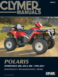1996 - 2013 Polaris 400 450 500 Sportsman Clymer ATV Service Repair Maint Manual