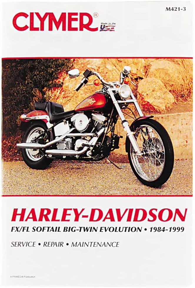 1984 - 1999 Harley-Davidson FLS FXS Evolution Clymer Service Repair Maint Manual