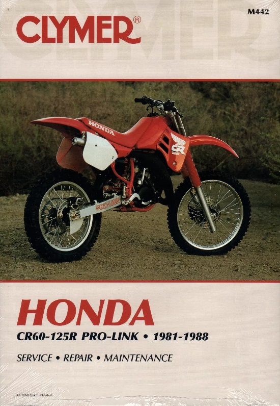 1981 - 1988 Honda CR60R / CR80R / CR125R Pro-Link Clymer Repair Manual