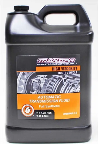 Transmission, Fluid; 2.5, Gallon; High Viscosity; ATF +3; ATF +4; C-4; Dexron II; Dexron III; Mercon V; SP-II; SP-III; TES-389; Z-1, M465MVHV-25, M465MVHV-2.5