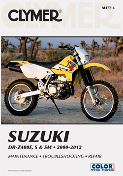 2000 - 2012 Suzuki DR-Z400E, S & SM Motorcycle Clymer Repair Manual