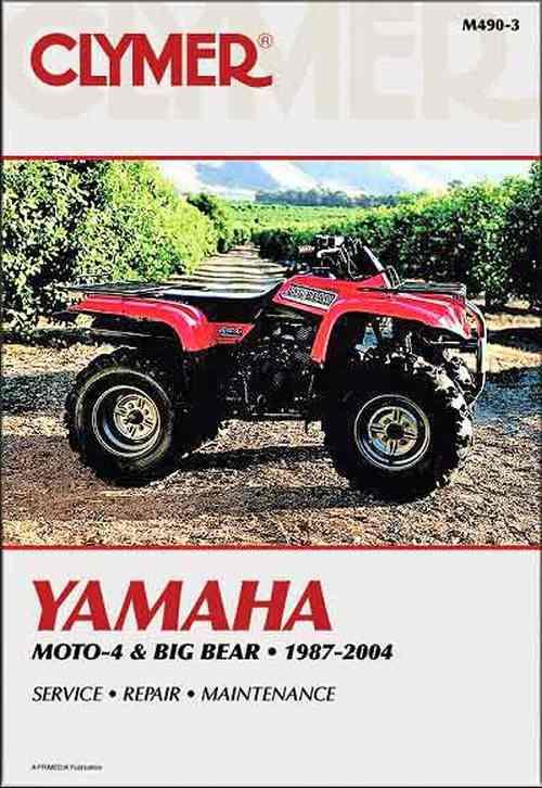 1987 - 2004 Yamaha Moto-4, Big Bear Clymer ATV Service Repair Maintenance Manual