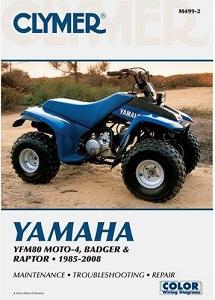 1985 - 2008 Yamaha YFM80 MOTO-4 BADGER RAPTOR Clymer ATV Service Repair Manual