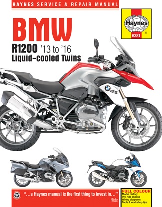 2013 - 2016 BMW R1200GS R1200R R1200RS R1200RT Haynes Repair Manual