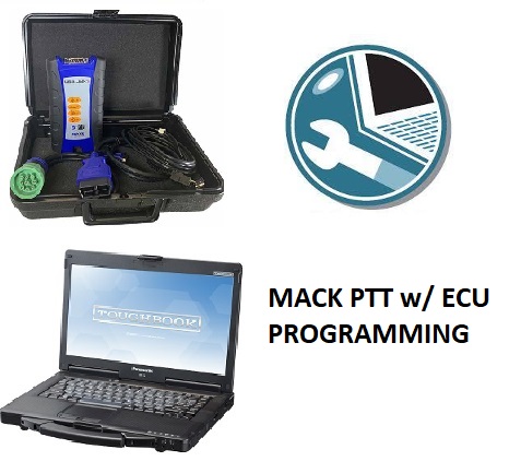 Mack Premium Tech Tool (PTT) Software USB w/ ECU Programming, CF-53 Toughbook & USB-Link 2 Adapter