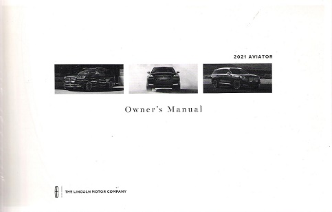 2021 Lincoln Aviator Owner's Manual Portfolio