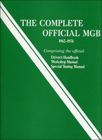 1962 - 1974 Complete Official MGB Manual, Driver's Handbook & Workshop Manual