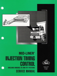 Mack Truck Mid-Liner Injection Timing Control Factory Service Manual