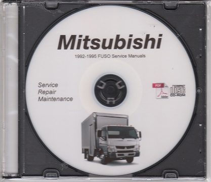 1992-1995 Mitsubishi FUSO FE FG FH FK FM Truck Service Manual CD-ROM 