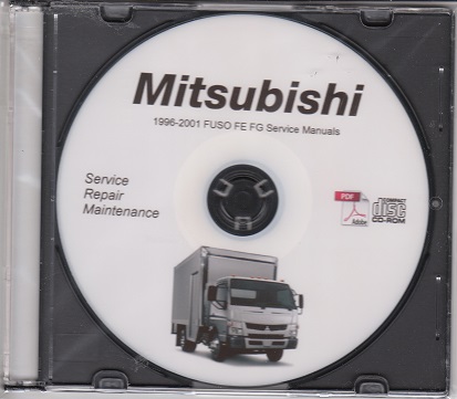 1996-2001 Mitsubishi FUSO Truck FE, FG Truck Service Manual CD ROM