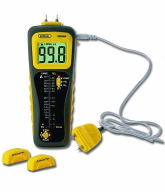 General Tools Wood Moisture Meter Humidity Sensor