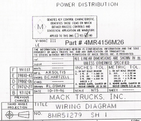Mack Wiring Diagram Chassis Series LE 2001