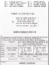 2002 - 2004 Mack Wiring Diagram Chassis Series LE