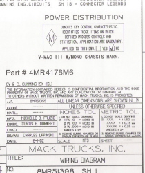 2003 - 2004 Mack Wiring Diagram Chassis Series CL