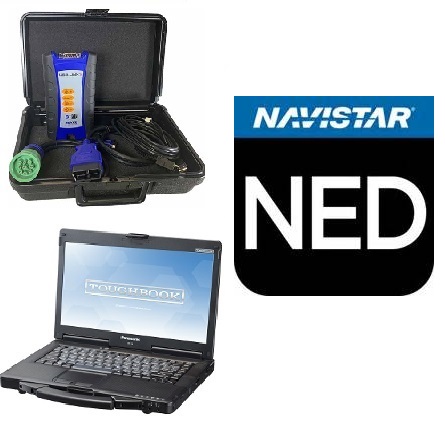 2007 - 2018 Navistar Engine Diagnostics (NED) Software, CF-53 Toughbook w/ Nexiq USB-Link 3 Adapter - Preloaded