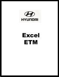 1986 - 1989 Hyundai Excel Factory Electrical Troubleshooting Manual - ETM