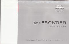 2006 Nissan Frontier Owner's Manual