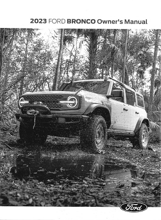 2023 Ford Bronco Factory Owner's Manual