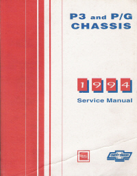 1994 Chevrolet GMC P3 & P/G Chassis Service Manual