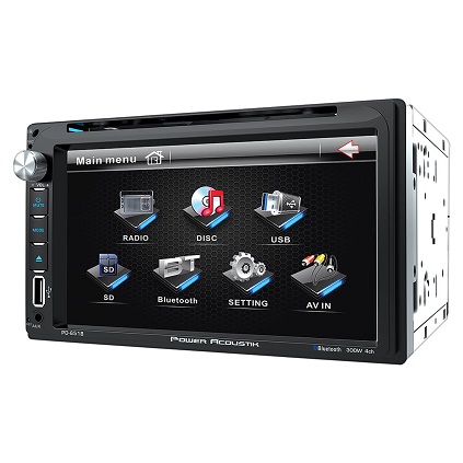 Power Acoustik Double DIN AM/FM/DVD/BT 6.5