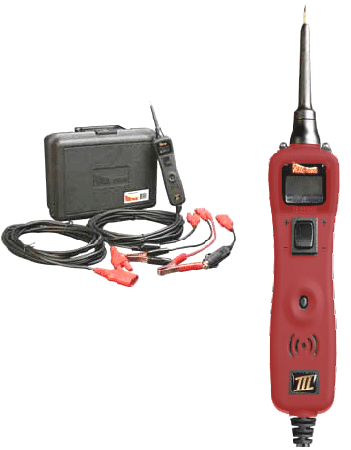 Power Probe III with Built-In Voltmeter w/ Case & Accessories (RED)