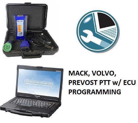 Mack, Volvo, Prevost PTT w/ ECU Programming, CF-53 Toughbook & USB-Link 2 Adapter - Preloaded