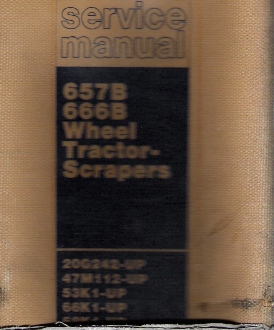 Caterpillar 657B & 666B Wheel Tractor-Scrapers Factory Service Manual