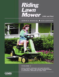 1992 and Earlier Riding Lawn Mower Clymer Service Manual, Vol. 1