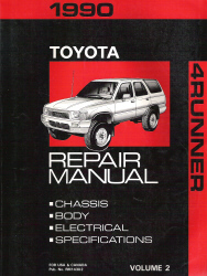 1990 Toyota 4Runner Factory Service Manual - Volume 2