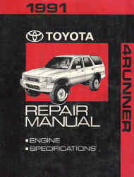 1991 Toyota 4Runner Factory Repair Manual - 2 Volume Set