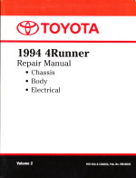 1994 Toyota 4Runner Factory Service Manual - Volume 2