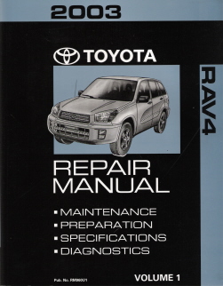 2003 Toyota RAV4 Factory Repair Manual - 2 Volume Set