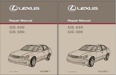 Lexus 2003 GS430 & GS300 Repair Service Shop Manual - 2 Volume Set