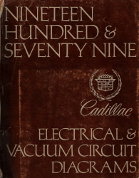 1979 Cadillac Deville, Eldorado & Seville Elecrical & Vacuum Circuit Diagrams