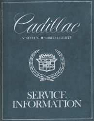 1980 Cadillac Service Manual