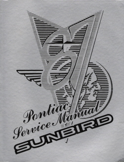 1987 Pontiac Sunbird Factory Service Manual