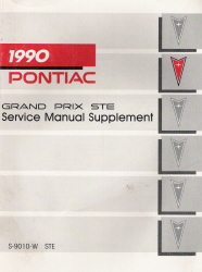 1990 Pontiac Grand Prix STE Service Manual Supplement