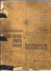 Caterpillar 3208 Diesel Truck Engine Service Manual Serial Numbers 40S1-UP