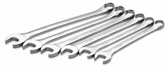 S-K 6 Piece SuperKrome Metric Combination Wrench Set