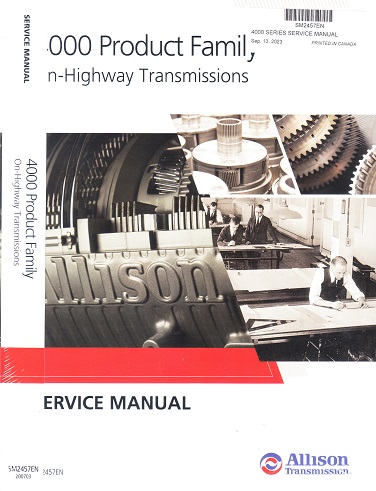 Allison 4000 Series On-Highway Transmissions Service Manual