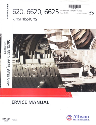 Allison 5000 & 6000 Series Transmission Service Manual