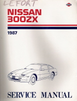 1987 Nissan 300ZX Factory Service Manual
