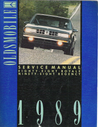 1989 Oldsmobile Eighty-Eight Royale and Ninety-Eight Regency Factory Service Manual