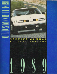 1989 Oldsmobile Cutlass Factory Service Manual