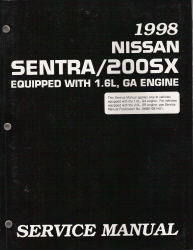 1998 Nissan Sentra/200SX Factory Service Manual