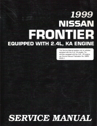 1999 Nissan Frontier 2.4L, KA Engine Factory Service Manual