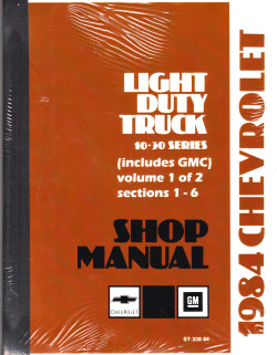 1984 Chevrolet Light Duty Truck C-K-G-P Series Service Manual
